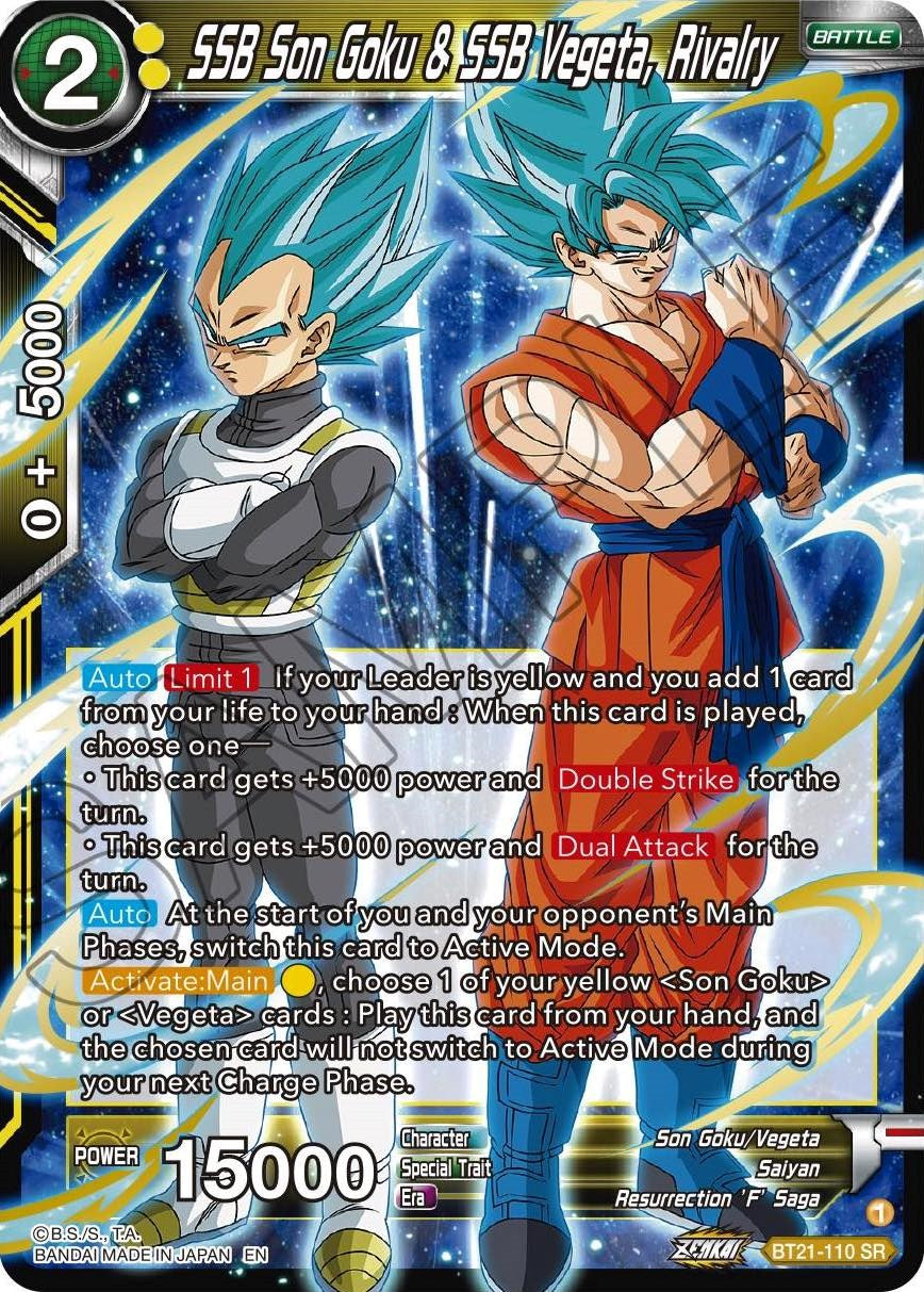 SSB Son Goku & SSB Vegeta, Rivalry (BT21-110) [Wild Resurgence] | Fandemonia Ltd