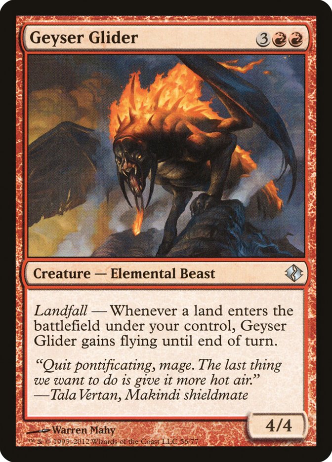 Geyser Glider [Duel Decks: Venser vs. Koth] | Fandemonia Ltd