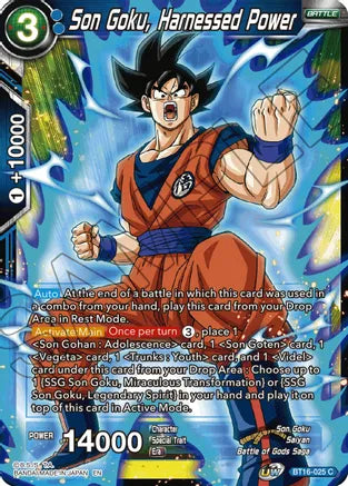 Son Goku, Harnessed Power (BT16-025) [Realm of the Gods] | Fandemonia Ltd