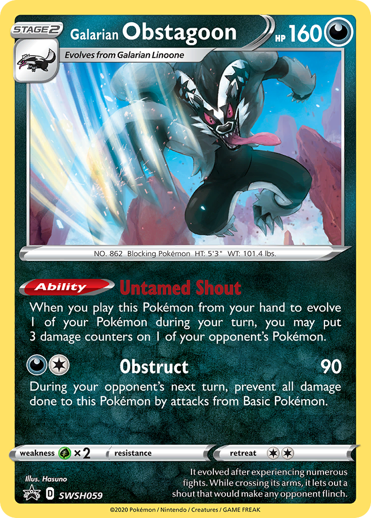 Galarian Obstagoon (SWSH059) [Sword & Shield: Black Star Promos] | Fandemonia Ltd