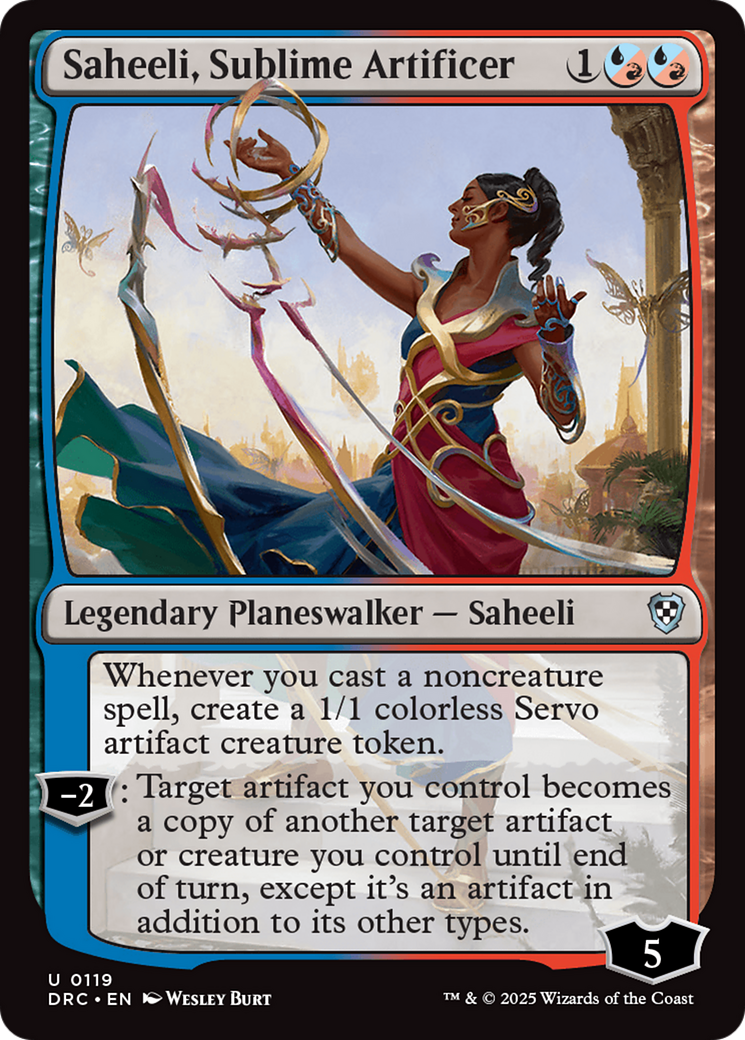 Saheeli, Sublime Artificer [Aetherdrift Commander] | Fandemonia Ltd