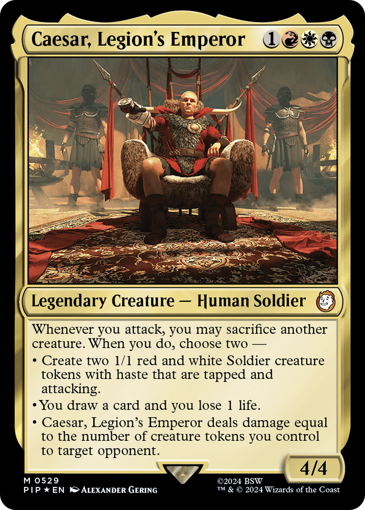Caesar, Legion's Emperor (Surge Foil) [Fallout] | Fandemonia Ltd