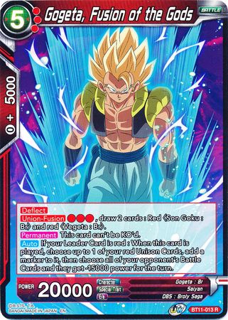 Gogeta, Fusion of the Gods (BT11-013) [Vermilion Bloodline] | Fandemonia Ltd