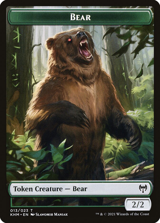 Treasure // Bear Double-Sided Token [Kaldheim Tokens] | Fandemonia Ltd