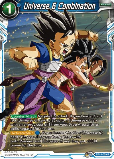 Universe 6 Combination (BT15-059) [Saiyan Showdown] | Fandemonia Ltd