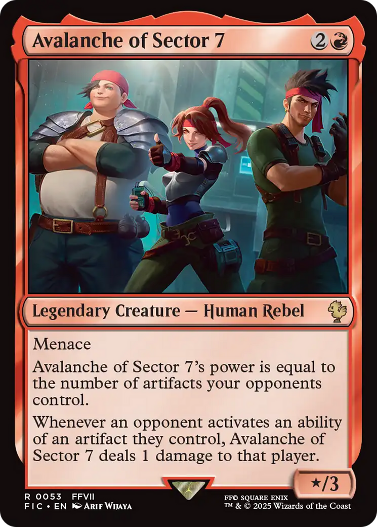 Avalanche of Sector 7 [FINAL FANTASY Commander] | Fandemonia Ltd