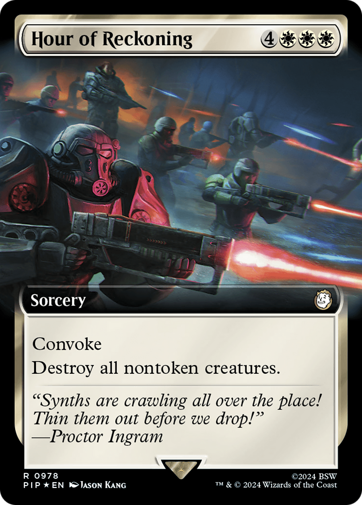 Hour of Reckoning (Extended Art) (Surge Foil) [Fallout] | Fandemonia Ltd