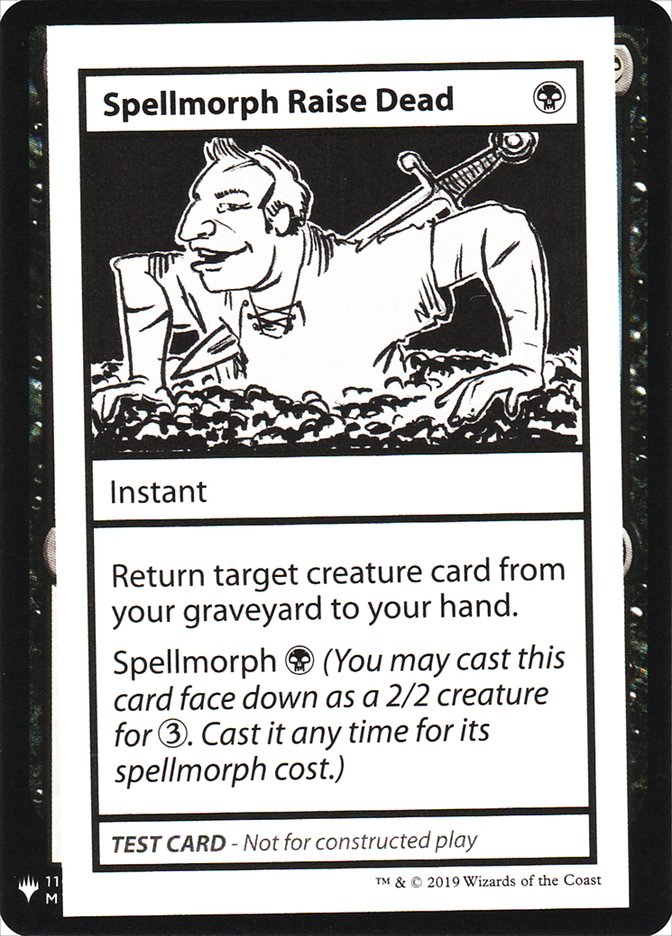 Spellmorph Raise Dead [Mystery Booster Playtest Cards] | Fandemonia Ltd