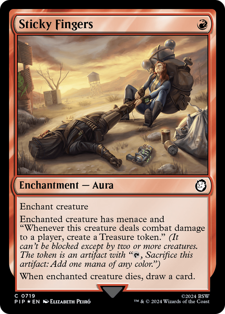 Sticky Fingers (Surge Foil) [Fallout] | Fandemonia Ltd