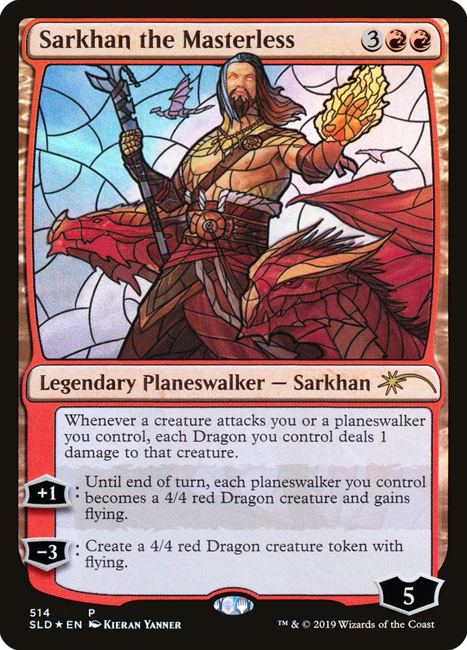 Sarkhan the Masterless (Stained Glass) [Secret Lair Drop Promos] | Fandemonia Ltd