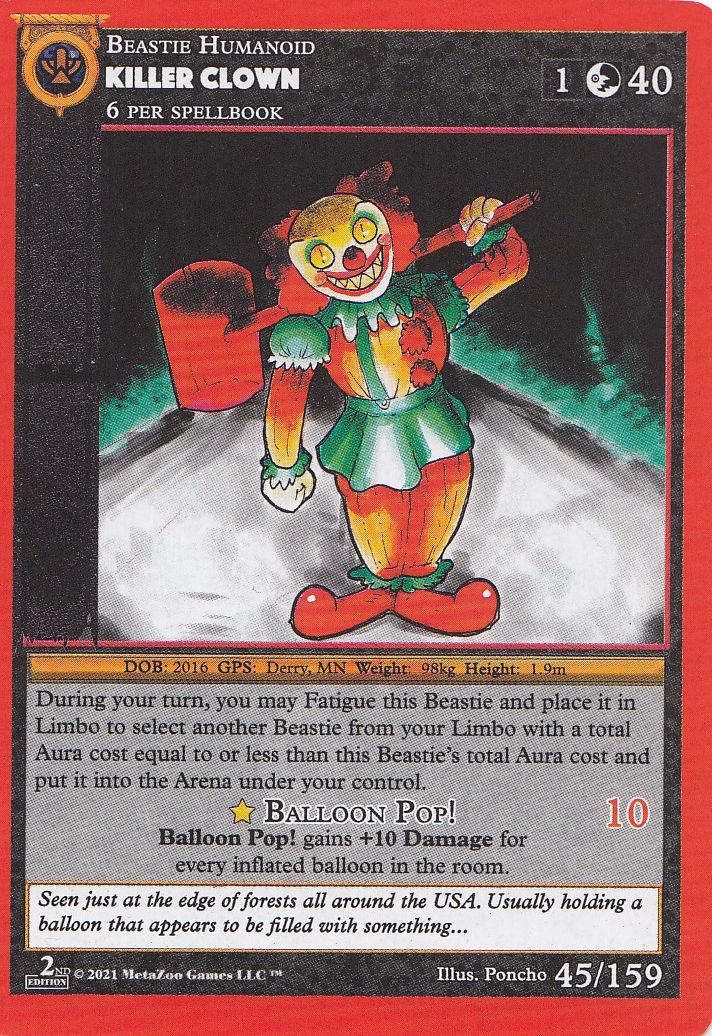 Killer Clown [Cryptid Nation: Second Edition] | Fandemonia Ltd
