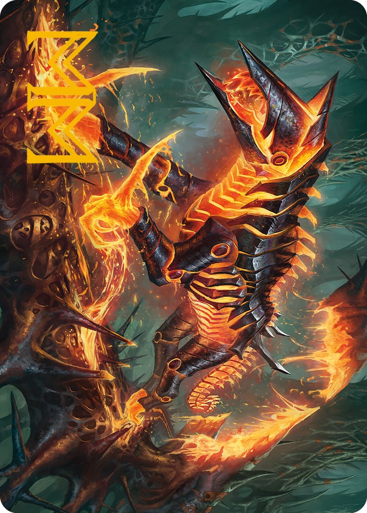 Kuldotha Cackler Art Card (Gold-Stamped Signature) [Phyrexia: All Will Be One Art Series] | Fandemonia Ltd