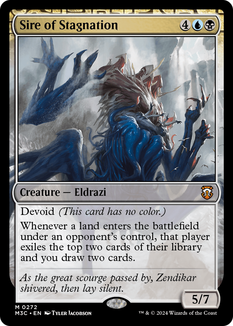 Sire of Stagnation (Ripple Foil) [Modern Horizons 3 Commander] | Fandemonia Ltd