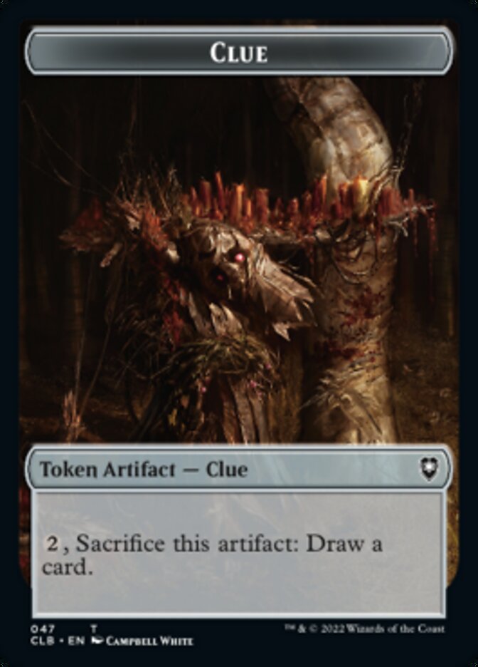 Shapeshifter (022) // Clue Double-Sided Token [Commander Legends: Battle for Baldur's Gate Tokens] | Fandemonia Ltd