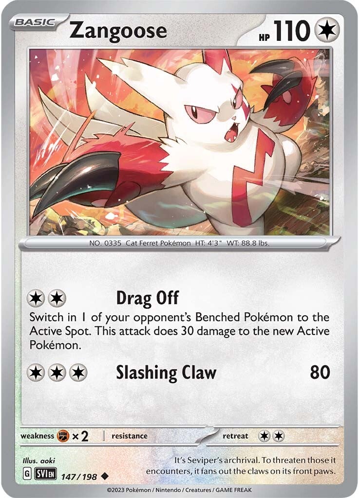 Zangoose (147/198) [Scarlet & Violet: Base Set] | Fandemonia Ltd