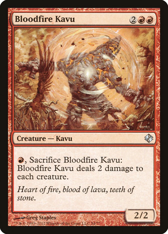 Bloodfire Kavu [Duel Decks: Venser vs. Koth] | Fandemonia Ltd