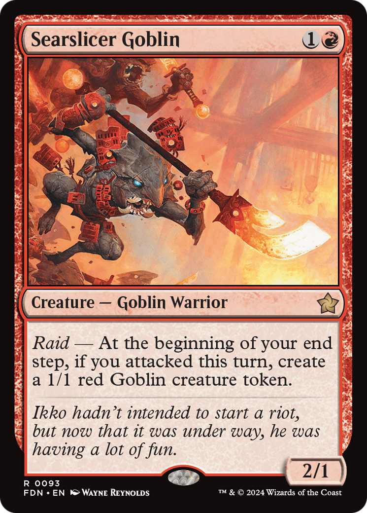 Searslicer Goblin [Foundations] | Fandemonia Ltd
