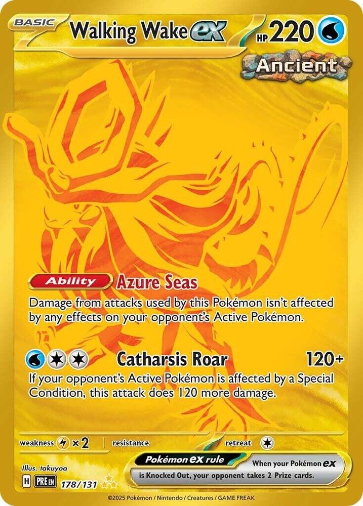 Walking Wake ex (178/131) [Scarlet & Violet: Prismatic Evolutions] | Fandemonia Ltd