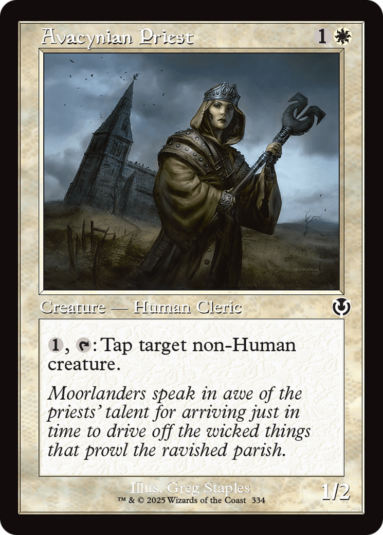 Avacynian Priest (Retro Frame) [Innistrad Remastered] | Fandemonia Ltd