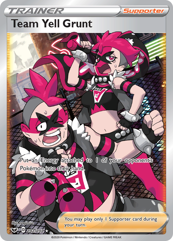 Team Yell Grunt (202/202) [Sword & Shield: Base Set] | Fandemonia Ltd