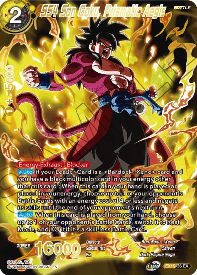 SS4 Son Goku, Prismatic Aegis (EX19-36) [Special Anniversary Set 2021] | Fandemonia Ltd