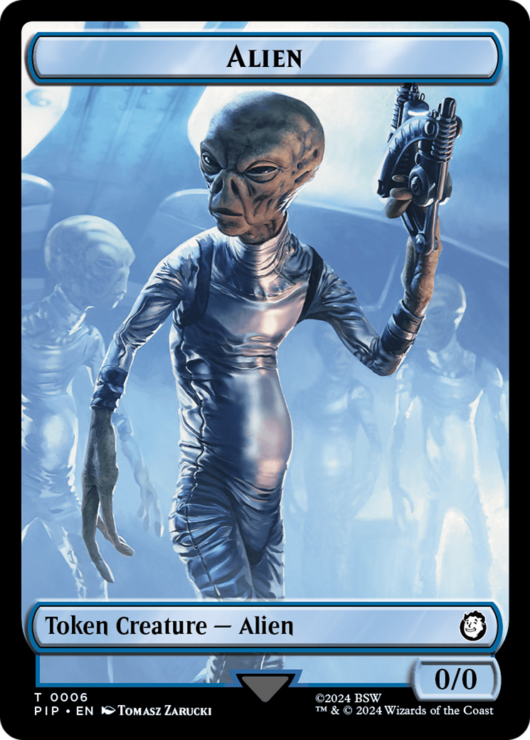 Radiation // Alien Double-Sided Token [Fallout Tokens] | Fandemonia Ltd