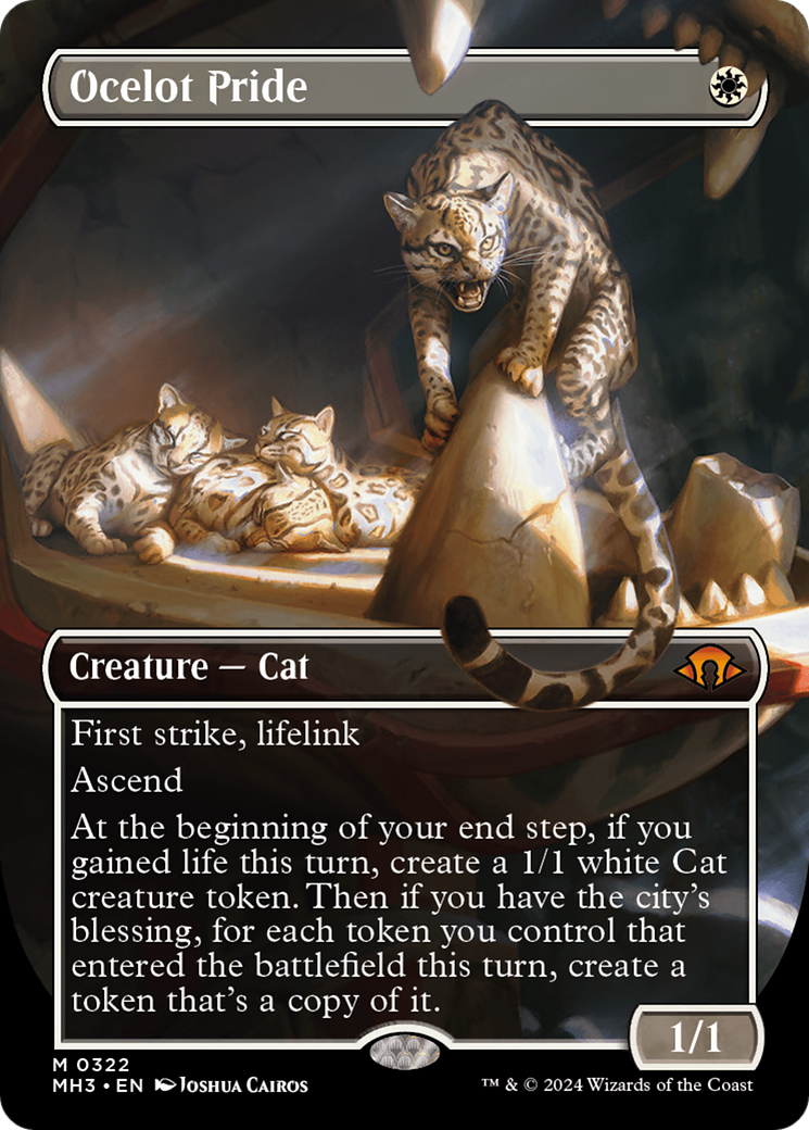 Ocelot Pride (Borderless) [Modern Horizons 3] | Fandemonia Ltd