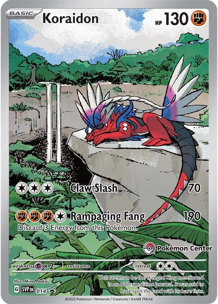 Koraidon (014) (Pokemon Center Exclusive) [Scarlet & Violet: Black Star Promos] | Fandemonia Ltd