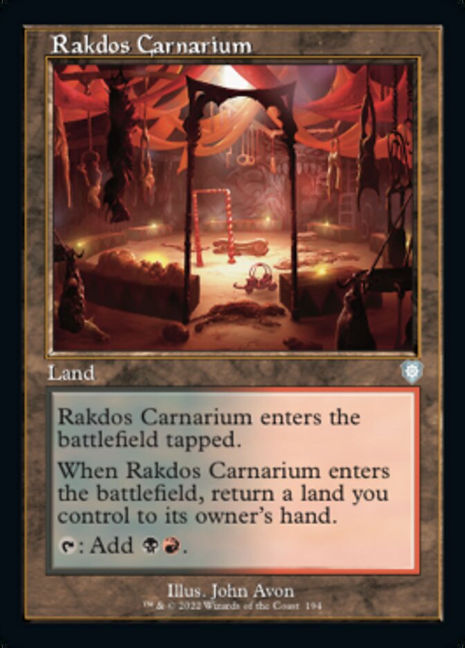 Rakdos Carnarium (Retro) [The Brothers' War Commander] | Fandemonia Ltd