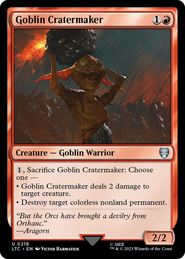 Goblin Cratermaker [The Lord of the Rings: Tales of Middle-Earth Commander] | Fandemonia Ltd