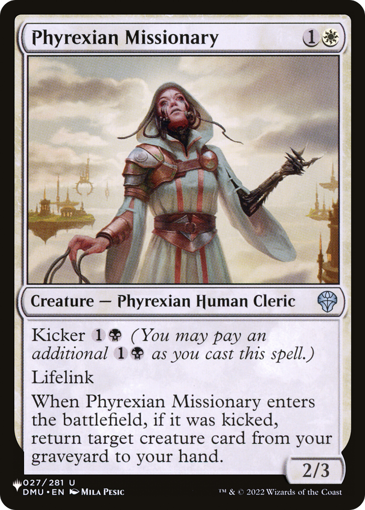 Phyrexian Missionary [The List] | Fandemonia Ltd