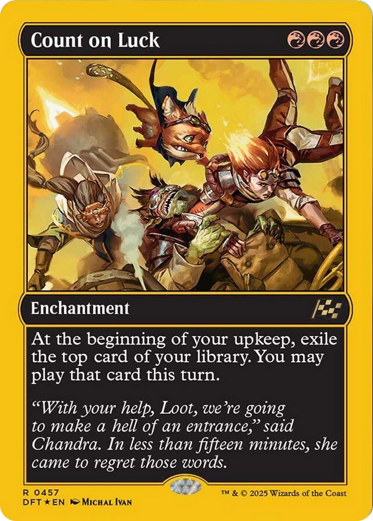 Count on Luck (First-Place Foil) [Aetherdrift] | Fandemonia Ltd