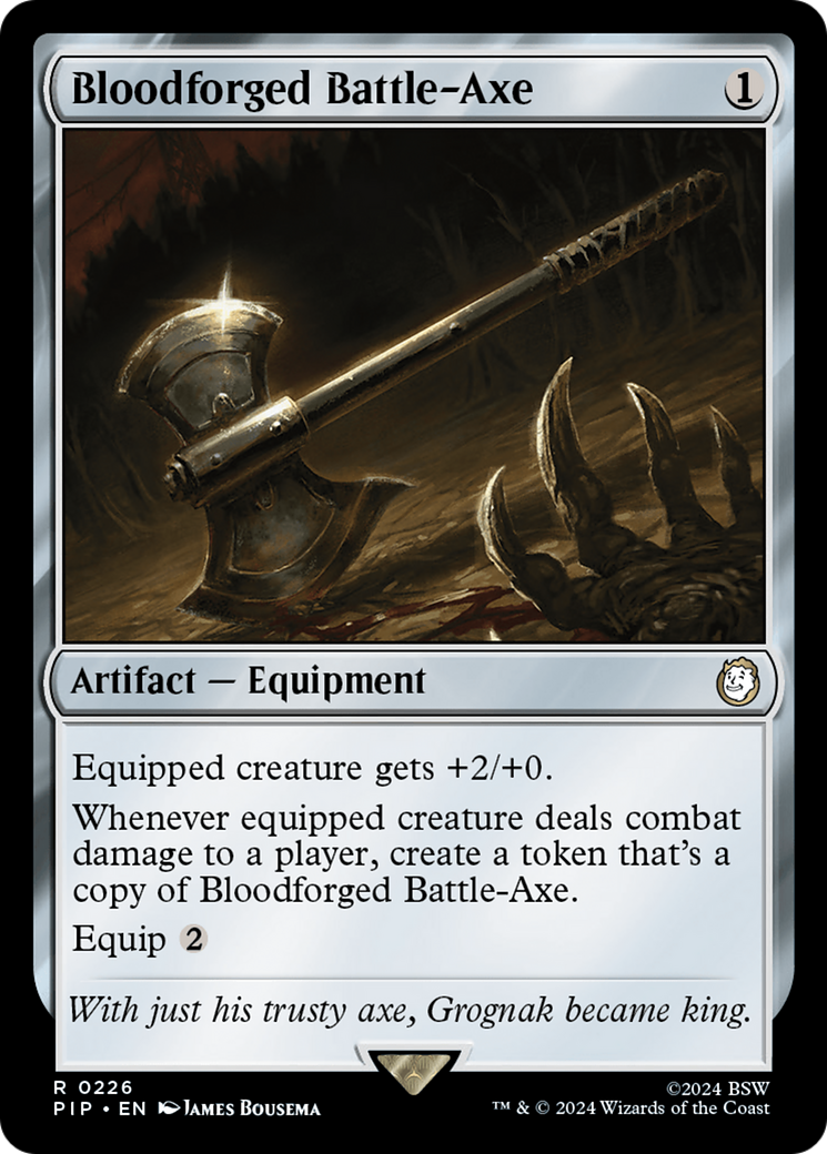 Bloodforged Battle-Axe [Fallout] | Fandemonia Ltd