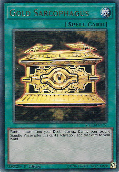 Gold Sarcophagus [YGLD-ENC26] Ultra Rare | Fandemonia Ltd