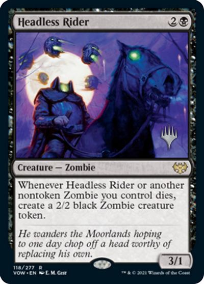 Headless Rider (Promo Pack) [Innistrad: Crimson Vow Promos] | Fandemonia Ltd