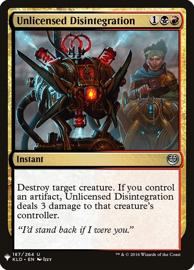 Unlicensed Disintegration [Mystery Booster] | Fandemonia Ltd