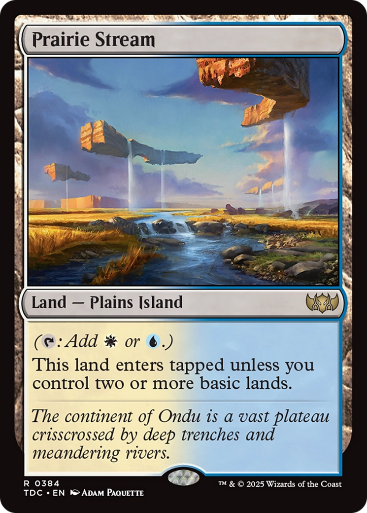 Prairie Stream [Tarkir: Dragonstorm Commander] | Fandemonia Ltd