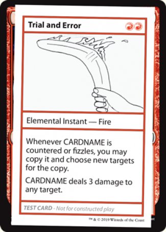 Trial and Error (2021 Edition) [Mystery Booster Playtest Cards] | Fandemonia Ltd