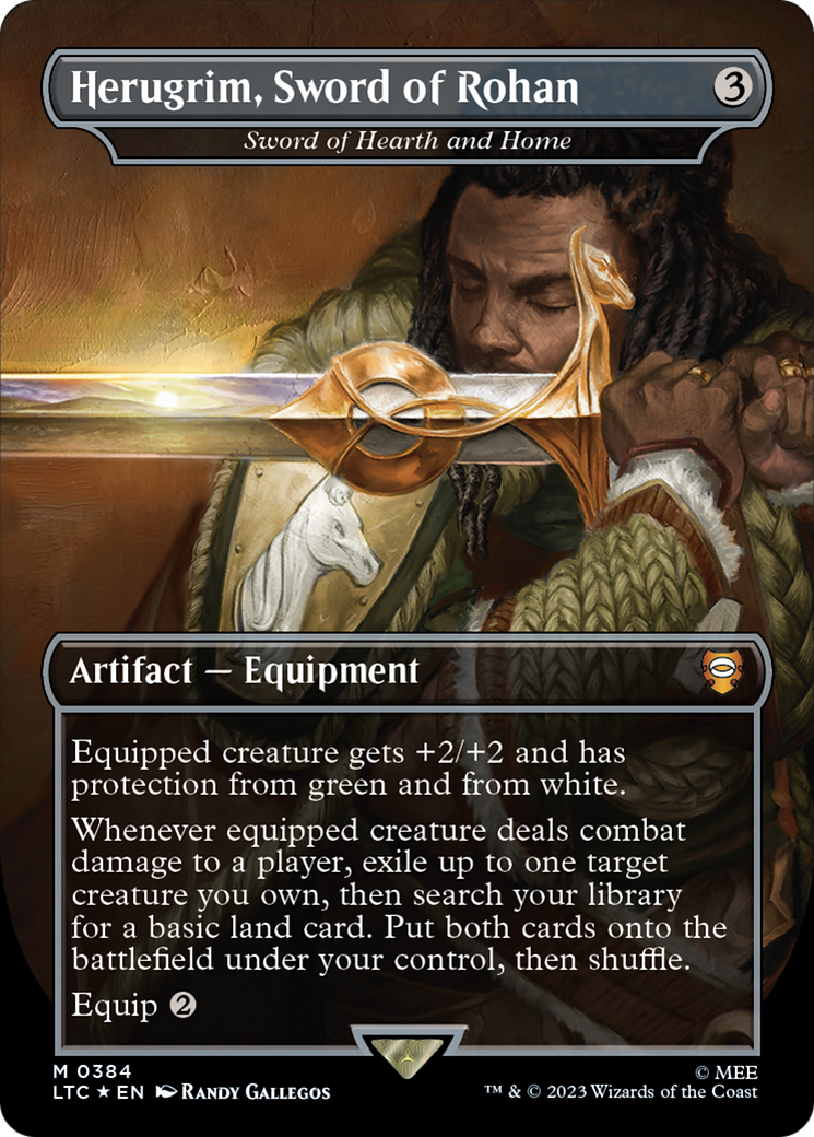 Herugrim, Sword of Rohan - Sword of Hearth and Home (Surge Foil Realms and Relics) [The Lord of the Rings: Tales of Middle-Earth Commander] | Fandemonia Ltd