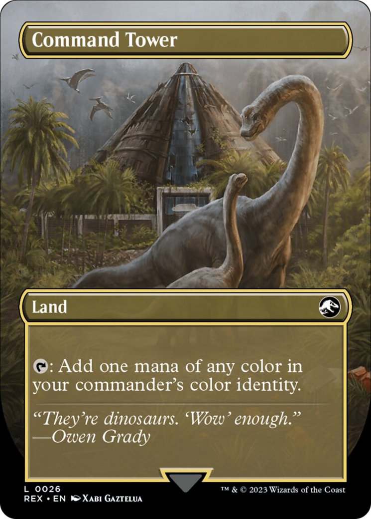 Command Tower // Commander Tower (Borderless) [Jurassic World Collection] | Fandemonia Ltd