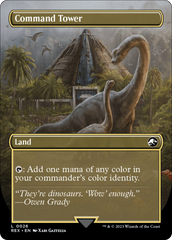 Command Tower // Commander Tower (Borderless) [Jurassic World Collection] | Fandemonia Ltd