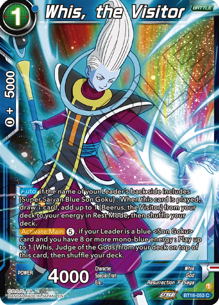 Whis, the Visitor (BT18-053) [Dawn of the Z-Legends] | Fandemonia Ltd