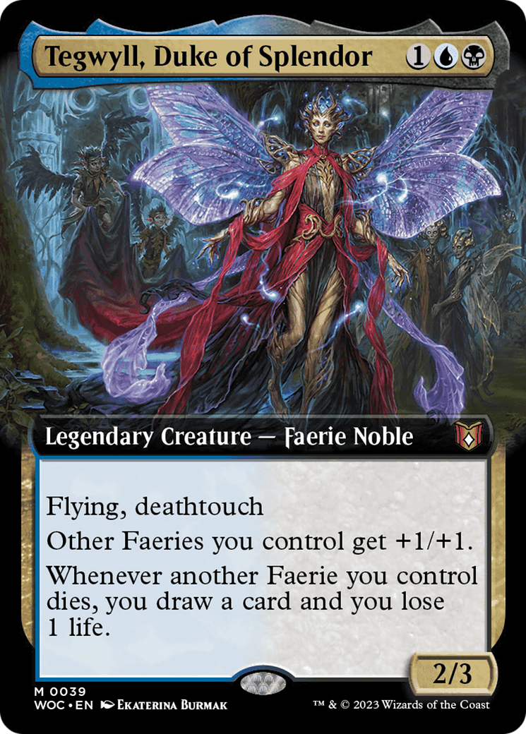 Tegwyll, Duke of Splendor (Extended Art) [Wilds of Eldraine Commander] | Fandemonia Ltd