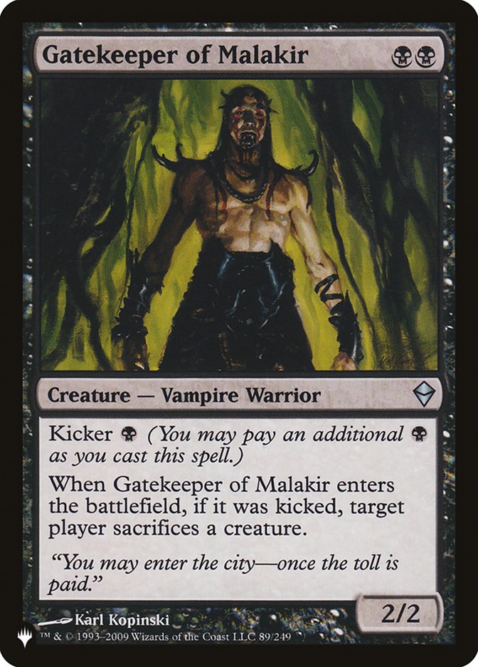 Gatekeeper of Malakir [The List] | Fandemonia Ltd