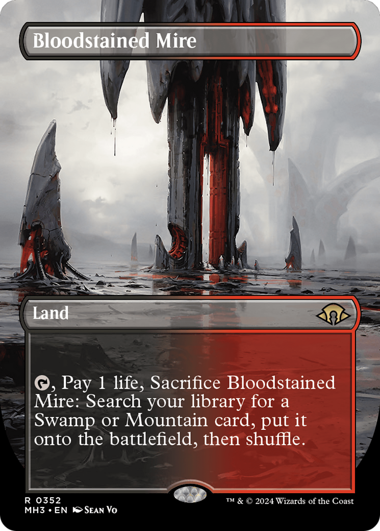 Bloodstained Mire (Borderless) [Modern Horizons 3] | Fandemonia Ltd