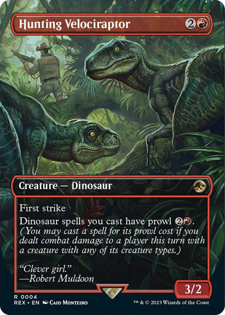 Hunting Velociraptor (Borderless) [Jurassic World Collection] | Fandemonia Ltd