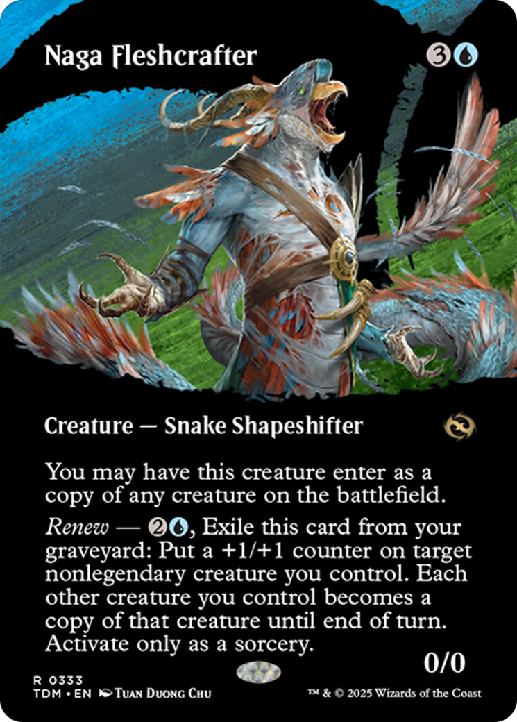 Naga Fleshcrafter (Borderless) [Tarkir: Dragonstorm] | Fandemonia Ltd