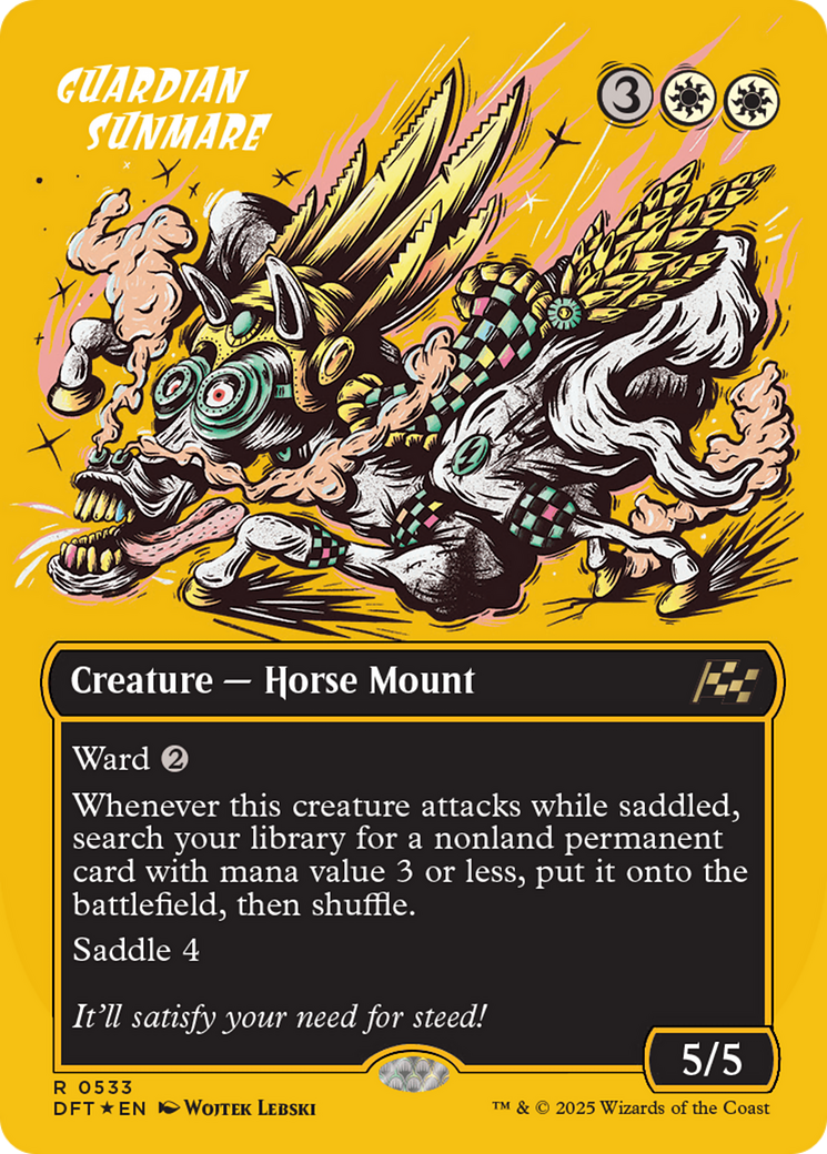 Guardian Sunmare (Borderless) (First-Place Foil) [Aetherdrift] | Fandemonia Ltd