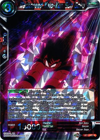 Machspeed Kaio-Ken Son Goku (BT7-005) [Assault of the Saiyans] | Fandemonia Ltd