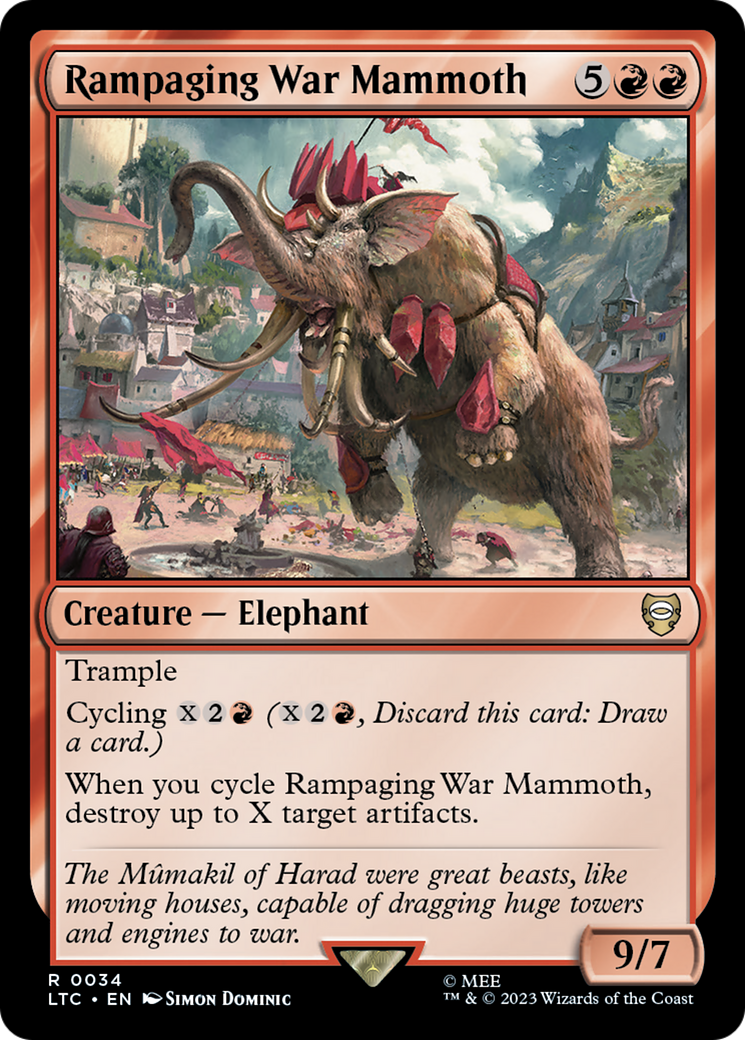 Rampaging War Mammoth [The Lord of the Rings: Tales of Middle-Earth Commander] | Fandemonia Ltd